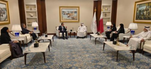 عبدالغفار يبحث مع وزير الصحة القطري دعم غزة وتعزيز التعاون الصحي