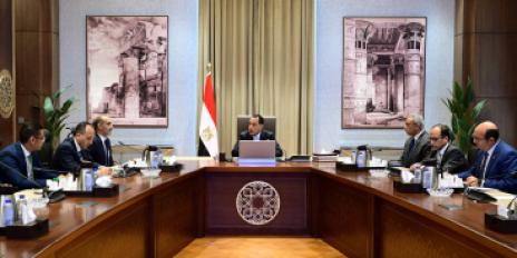 رئيس الوزراء مع الرئيس التنفيذي لوكالة الفضاء المصرية