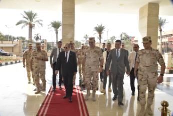 محافظ بورسعيد يشهد التدريب العملى المشترك
