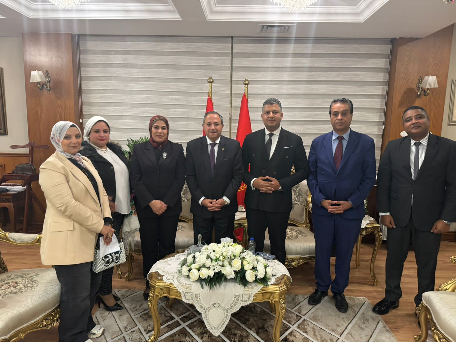مجلس حقوق الإنسان يلتقي محافظ بورسعيد