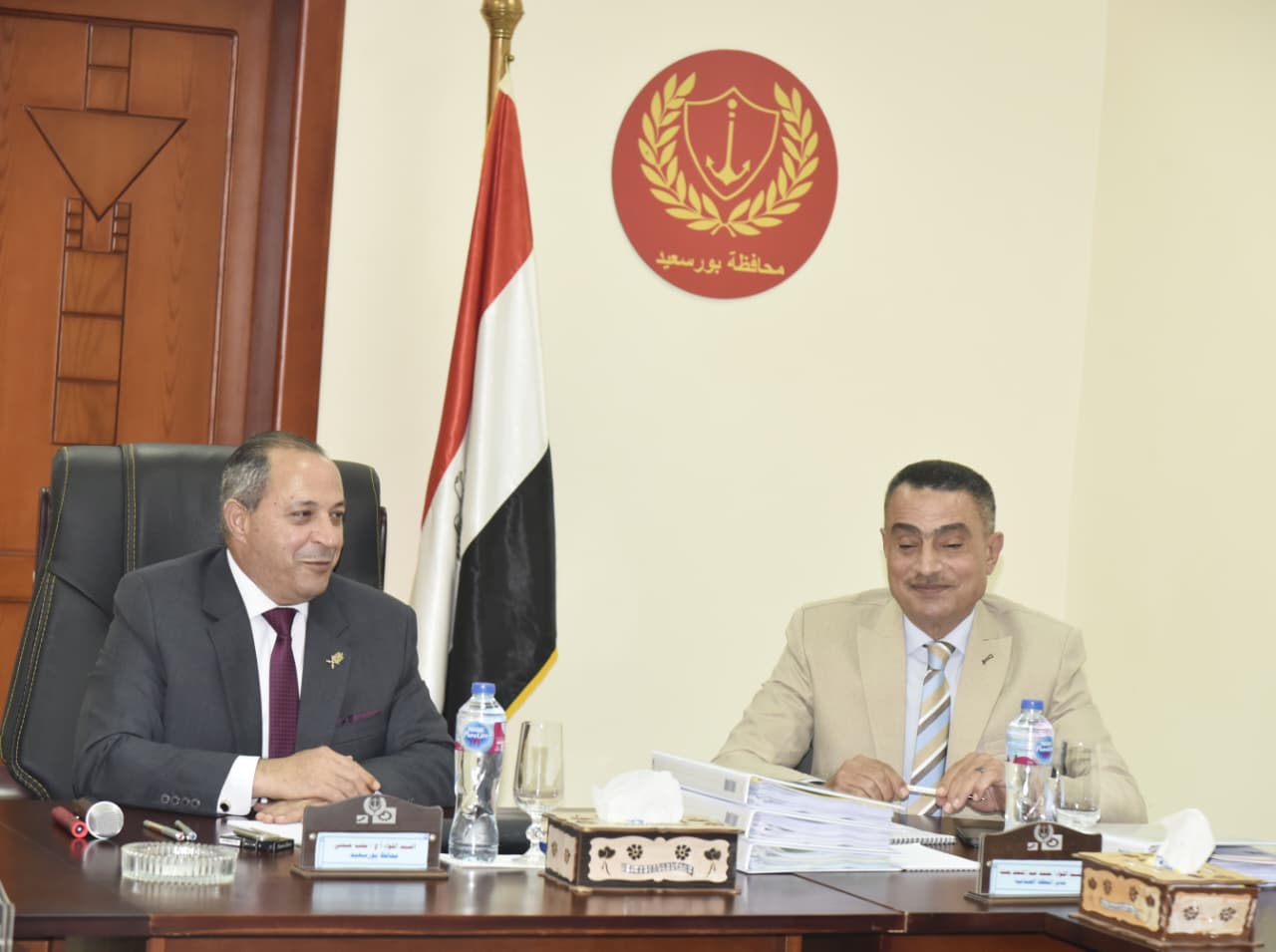 محافظ بورسعيد يلتقي مستثمرى المنطقة الصناعية