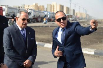 تطوير طريق معدية التفريعه شرق بورسعيد