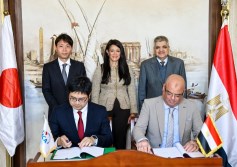 مراسم توقيع الاتفاق التنفيذي لمشروع المنحة المُقدمة من الوكالة اليابانية