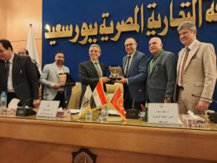 لقاء رئيس مصلحة الجمارك برئيس وأعضاء غرفة تجارة بورسعيد