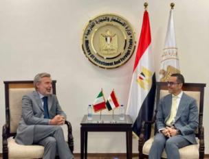 المهندس حسن الخطيب وسفير إيطاليا