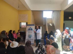 القافلة الطبية ضمت عدة تخصصات طبية مختلفة (باطنة، عظام، أنف وأذن، جلدية، ورمد)