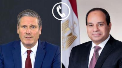 الرئيس السيسي ورئيس الوزراء البريطاني