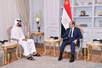 الرئيس السيسي والشيخ ناصر بن حمد بن عيسى آل خليفة