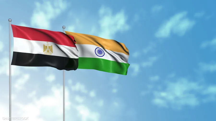 علم مصر وعلم الهند