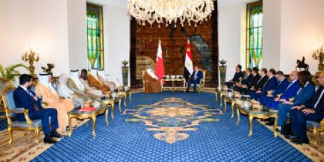 الرئيس السيسي وولي عهد البحرين