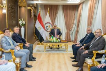 وزير الإنتاج الحربى وسفير إيطاليا