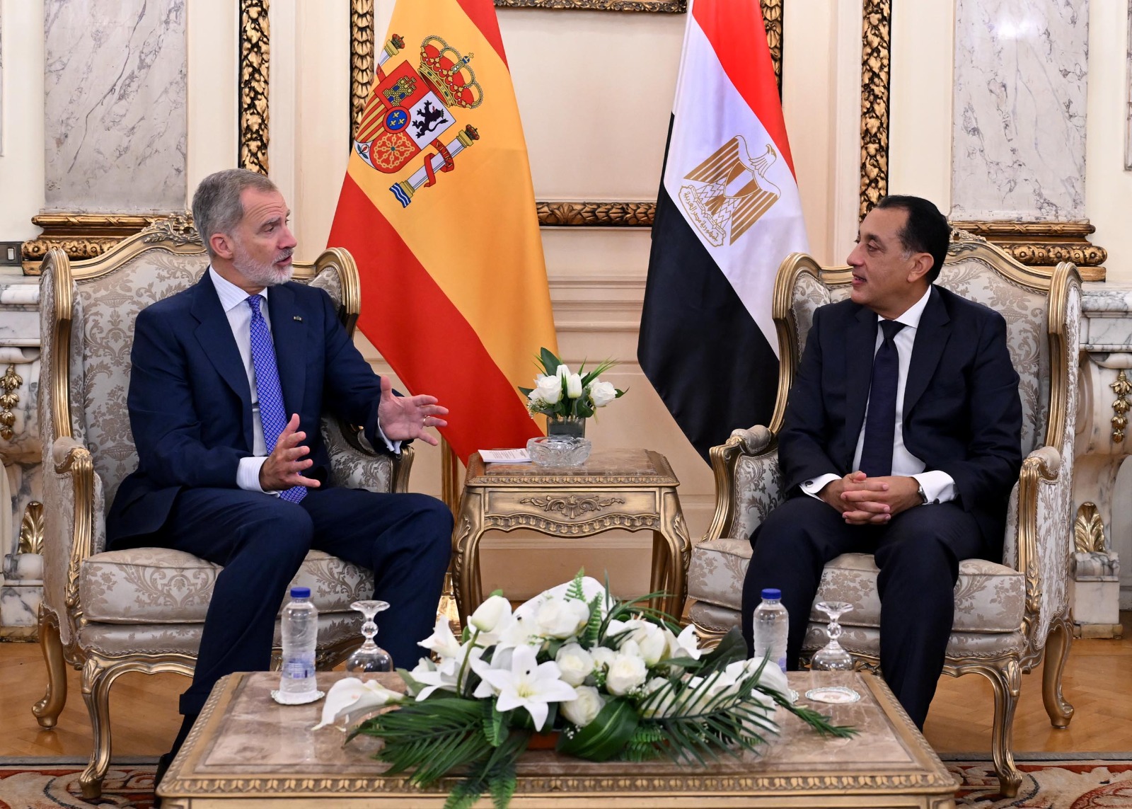 رئيس الوزراء وملك أسبانيا