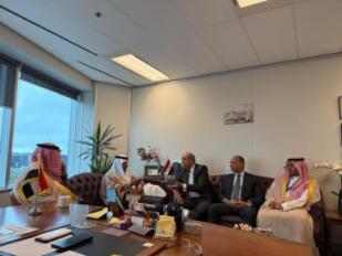 اجتماع وزير الطيران ووير النقل السعودي