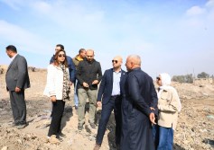 وزيرة التنمية خلال جولتها بمقلب أبو زعبل 