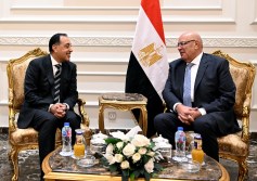 مدبولي يهنئ المستشار هشام بدوي