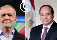 الرئيس السيسي ورئيس ايران