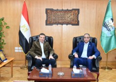 محافظ الفيوم ووزير الزراعة 