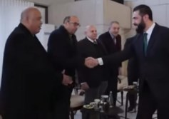 الشرع يستقبل الوفد المصري