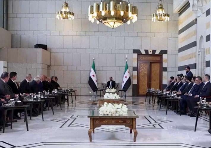 الشرع وفد مصري 