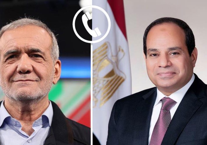 الرئيس السيسي ورئيس ايران