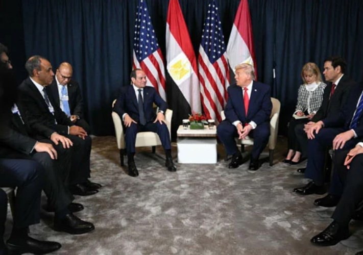 الرئيس السيسي ونظيره الأمريكي