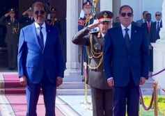 استقبال الرئيس السيسي لنظيره الصومالي 