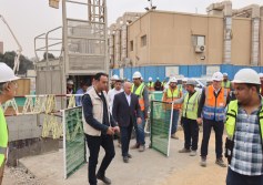 وزير النقل يتفقد الاعمال 
