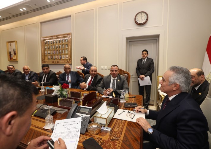 جانب من لقاء وزير العدل بالنواب 
