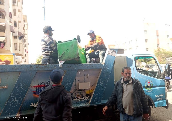 إزالة الإشغالات بمحافظة بورسعيد