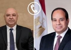 الرئيس السيسي ونظيره اللبناني 