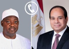 الرئيس السيسي ونظيره في جامبيا