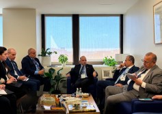 وزير الاستثمار خلال لقاء مسؤولي صندوق النقد
