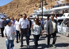 وزيرة التنمية والبيئة خلال الجولة