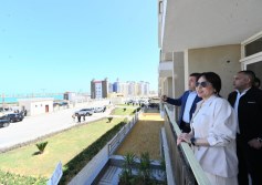راندة المنشاوي تتفقد مشروعات البحيرات الجنوبية