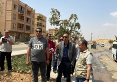 متابعة  رفع الكفاءة والتطوير للطرق والمسطحات الخضراء وشبكات المياه والصرف الصحي الجاري تنفيذها بعدة مدن