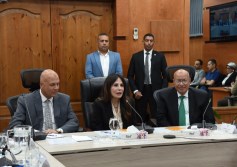 راندة المنشاوي تترأس اجتماع اللجنة التنسيقية العليا لمياه الشرب والصرف الصحي ه 