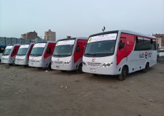 التشغيل الفعلي لمنظومة النقل الداخلي الجديدة بمدينة الشروق