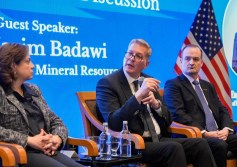 وزير البترول مع غرفة التجارة الأمريكية بالقاهرة 