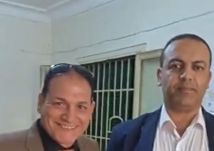 من اليمين الى اليسار المهندس ماهر ابو جبل ومحمدي البدري