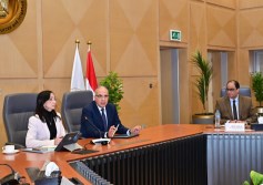 احتماع وزير الري مع محافظ البحيرة