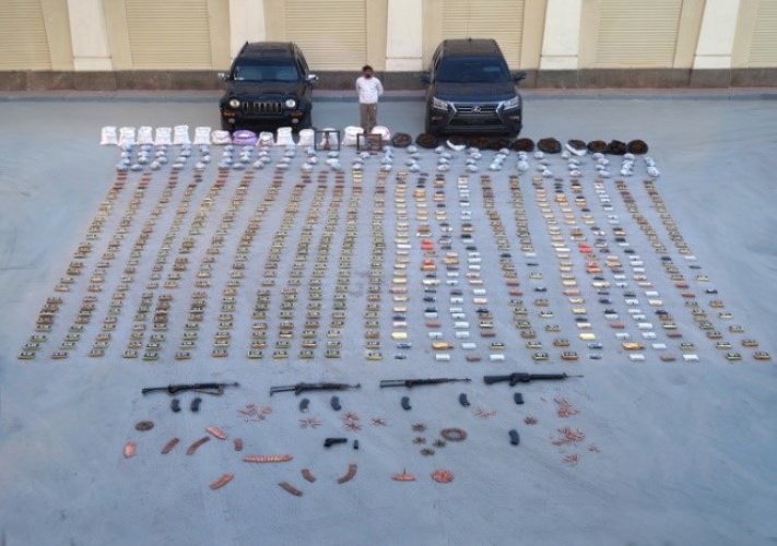 جزء من المضبوطات
