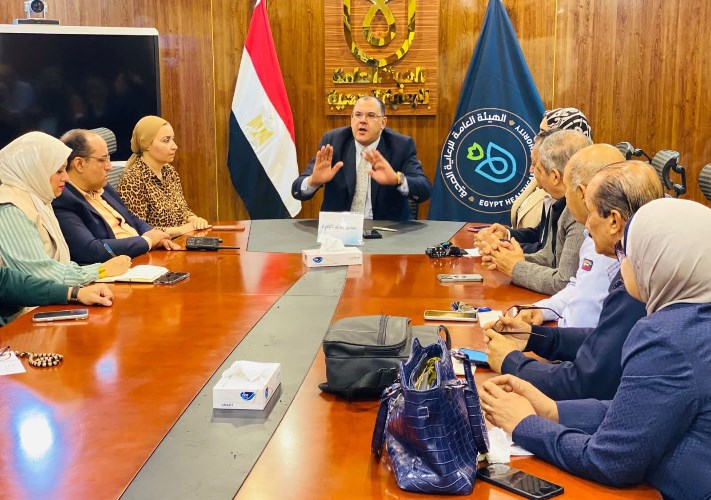 لقاء رئيس فرع هيئة الرعاية الصحية ببورسعيد بالاعلاميين