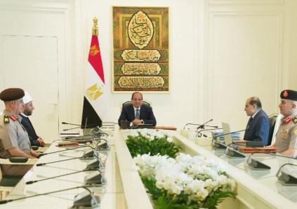 الرئيس السيسي خلال لقائه وزير الأوقاف 