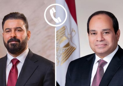الرئيس عبد الفتاح السيسي وعلي الزيدي 