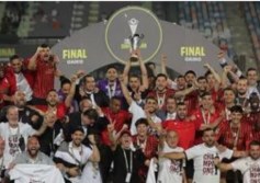 احتفالات نادي اتحاد العاصمة بالفوز بالكونفدرالية