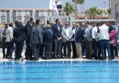 وزير الشباب يتفقد المنشأت الرياضية ببورسعيد