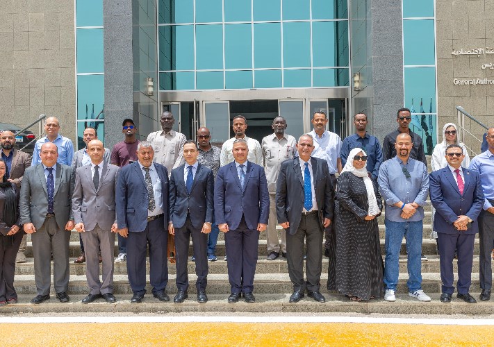 المنطقة الاقتصادية تستقبل وفد  دولى