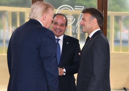 رؤساء مصر وفرنسا وأمريكا