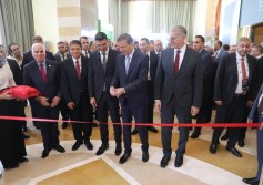 وزير الزراعة أثناء افتتاح مؤتمر الأسمدة الدولي 