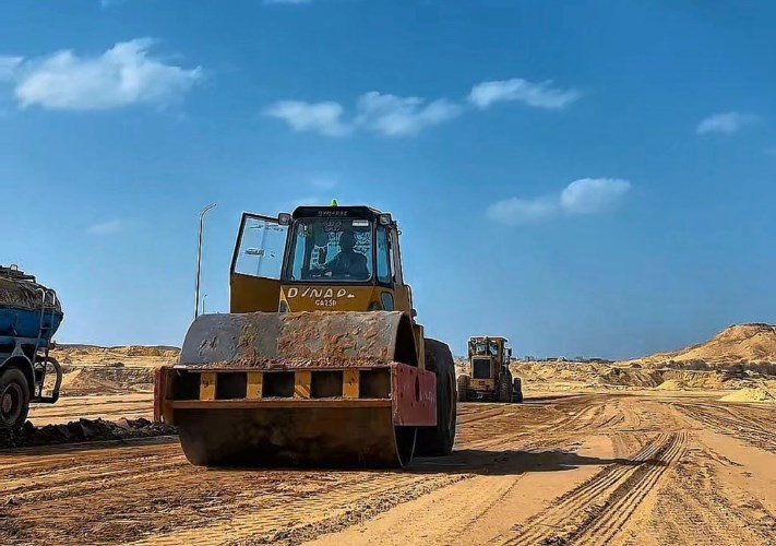 رفع كفاءة الطرق بالفيوم الجديدة 